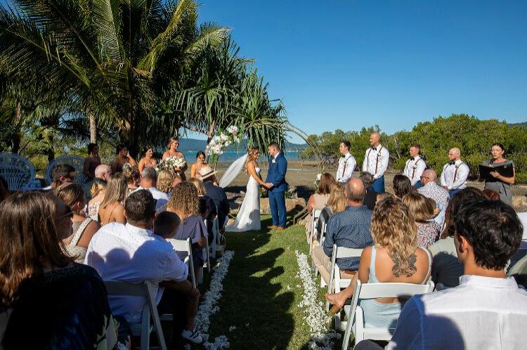 Beach elopement package Airlie Beach