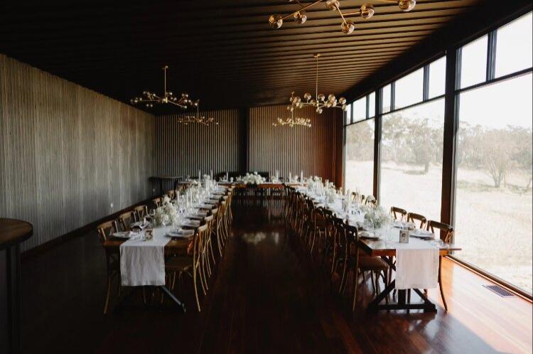 Intimate reception venue for 30 - 55 guests at Mali Brae Farm