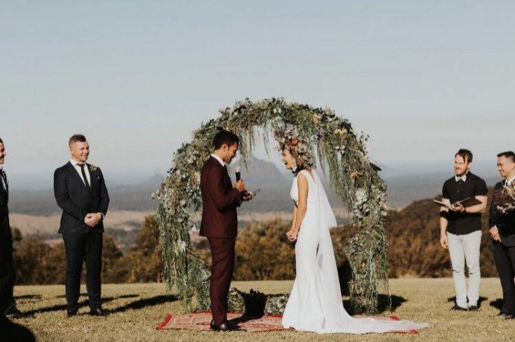 Small Weddings of 2 - 40 guests at Maleny Retreat