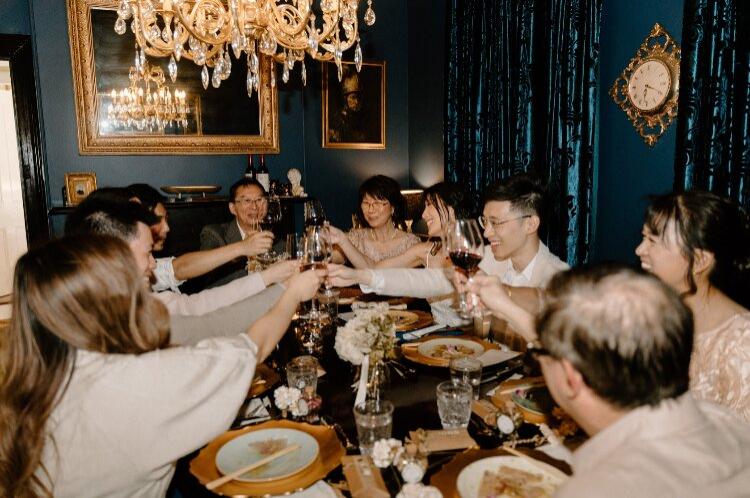 Micro wedding reception with a private chef at The Vicarage at Lords