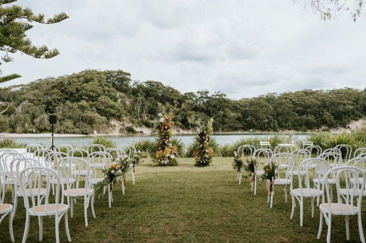 Scenic waterfront wedding venue Jervis Bay