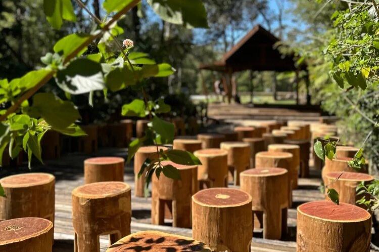 rustic ceremony venue Whistle Tree