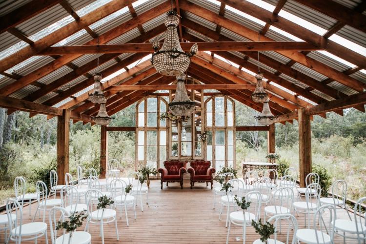 The Woods Farm is a DIY wedding venue on the South Coast with accommodation