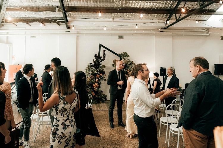 Freedom Hub Indoor Wedding Ceremony