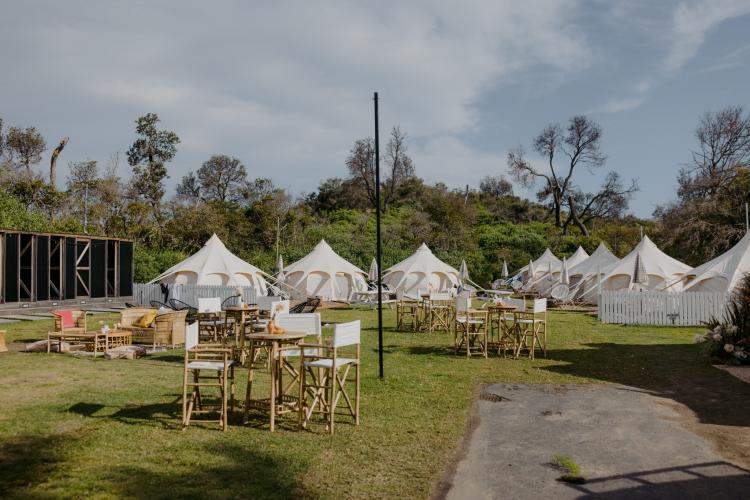 The Cove Resort is a glamping wedding venue on its own private beach