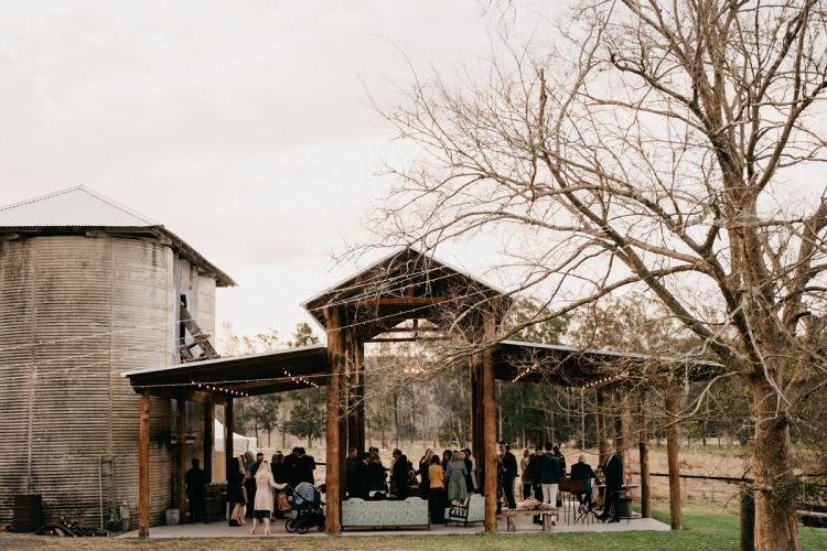 Yarramalong Valley rustic wedding venue with shed, barn and historic silos