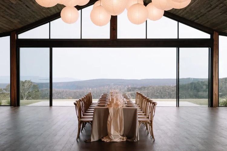 Contemporary farm wedding venue in the Southern Highlands