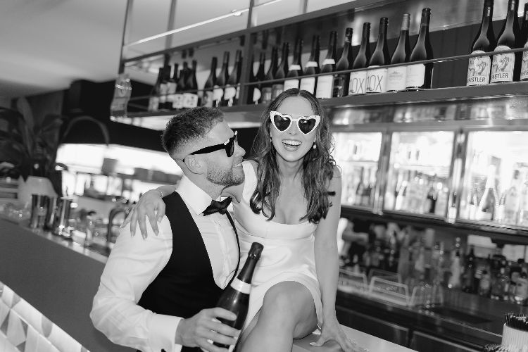 Fun reception photo by Xtraordinary Sydney wedding photographer